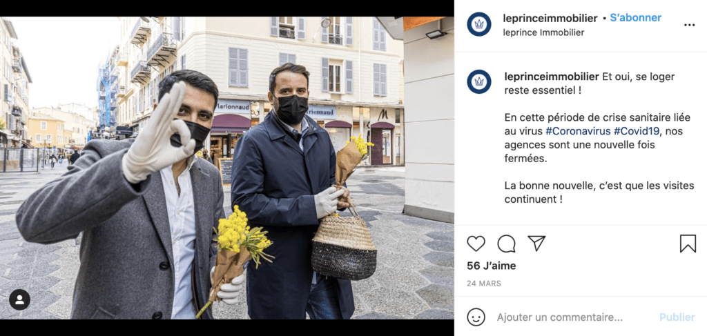 Exemple de description Instagram informative